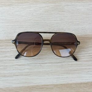 Jimmy Fairly x Le Jura Brown Sunglasses